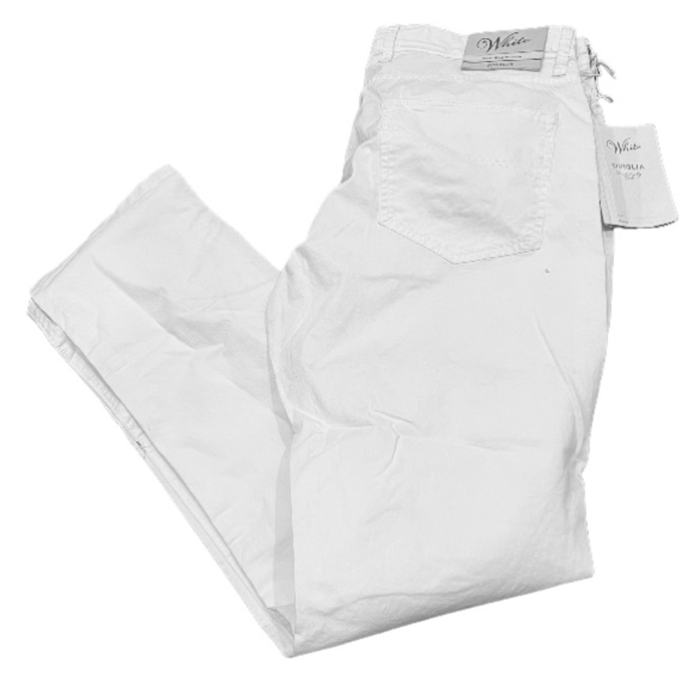 White Siviglia straight leg pants BNWT